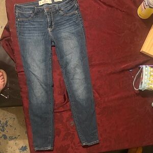 Hollister Girls Dark Blue Skinny Jeans